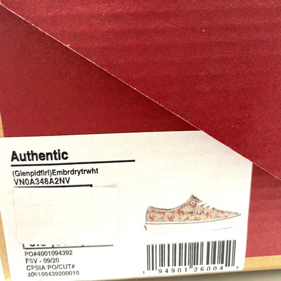 VANS  Authentic Glen Plaid Floral Canvas Men's 🔥 BLACK FRIDAY DEAL 🔥 - Picture 10 of 10